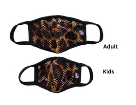 ANIMAL PRINT MESH MASKS