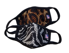 ANIMAL PRINT MESH MASKS