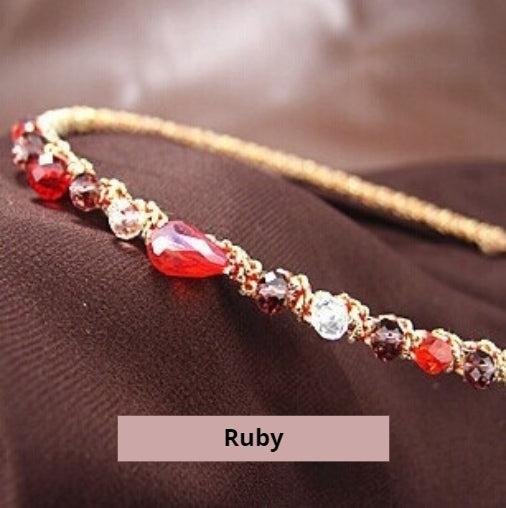 BEJEWELED BAROQUE STYLE SLIM HEADBANDS