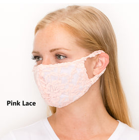 BABY PINK STRETCH LACE