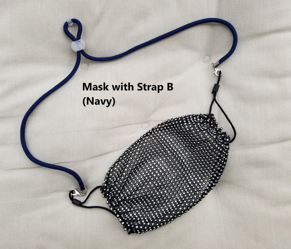 RHINESTONE STUDDED FACE MASK