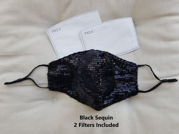 SEQUIN FACE MASKS