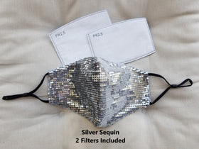 SEQUIN FACE MASKS