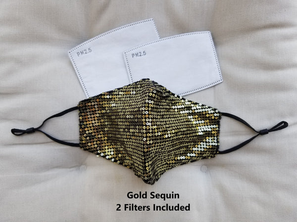 SEQUIN FACE MASKS
