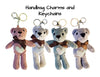 TEDDY BEAR CHARMS and KEYCHAINS