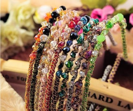 BEJEWELED BAROQUE STYLE SLIM HEADBANDS