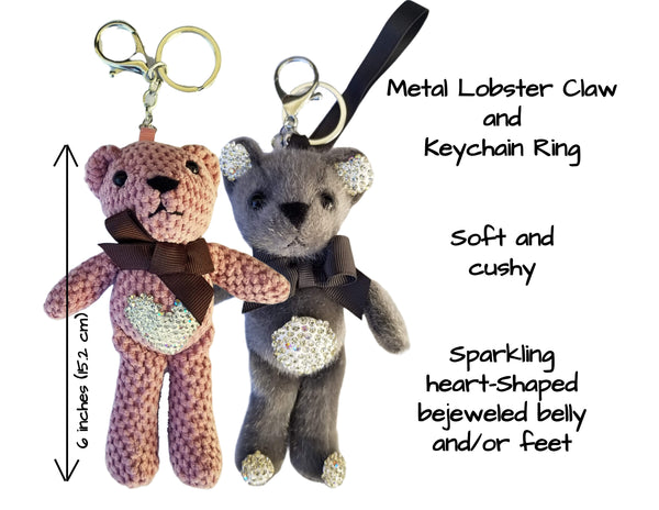 TEDDY BEAR CHARMS and KEYCHAINS